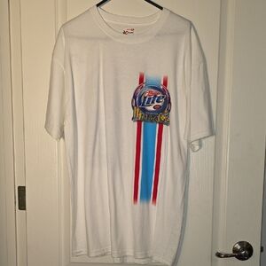Chase Authentics White Tee Rusty Wallace with Jeff Hammonds Signature